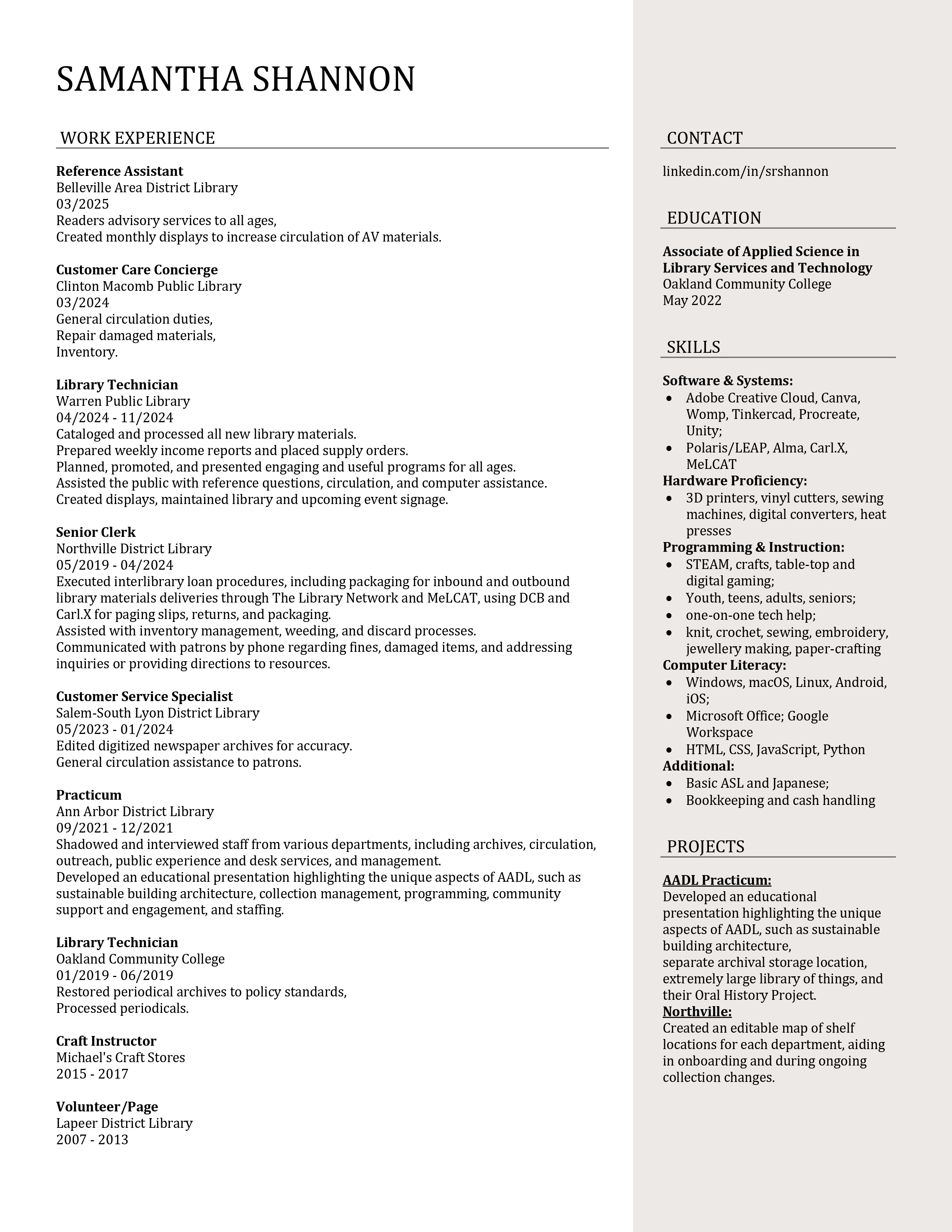 Resume Preview